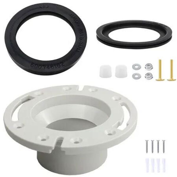 3 in 1 RV Toilet Seal Kit, 385345892 Toilet Socket Floor Flange Kit for RV 300, 310, 320 RV Toilets, Toilet Replacement Seal for RVs, Boats