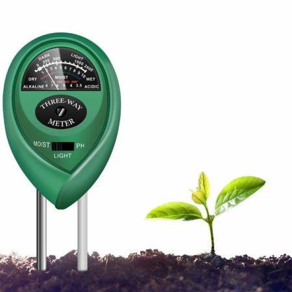3-in-1 Soil Tester PH Moisture Meter Plant Water Light Tester Testing Kits For Garden Plants