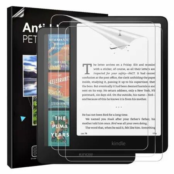 3 Pack Screen Protector for Kindle Paperwhite 7 Inch and Kindle Colorsoft Signature Edition,Anti-Glare Scratch Resistant PET Screen Film Protector