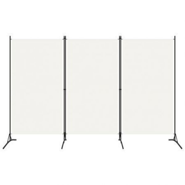 3-Panel Room Divider White 260x180 Cm