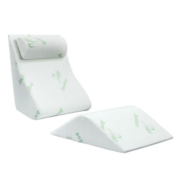 3 PCS High-density Foam Bed Wedge Triangle Pillow - Firm Soft And Durable.