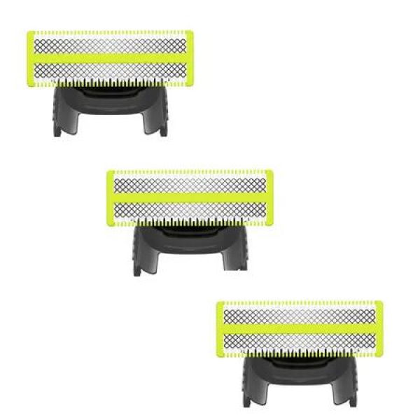 3 Pcs Replacement Blades Compatible with Norelco One 1 Blade, Durable Stainless Steel, Trim, Suitable spare blades QP210/80 QP2515 QP2520 QP6510 QP6530