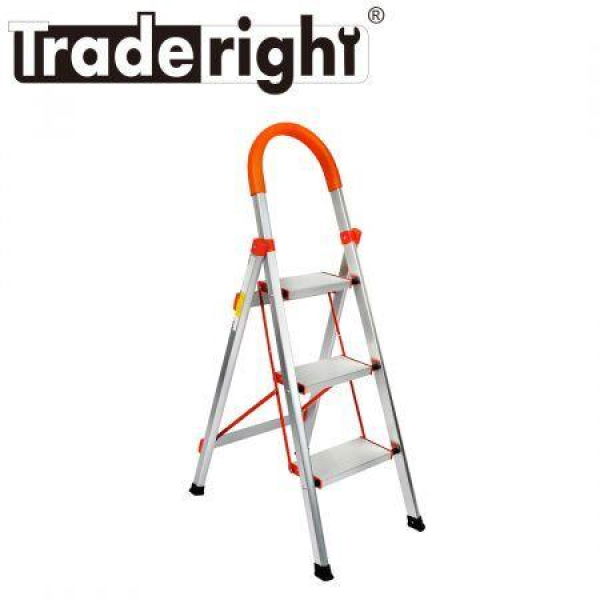 3 Step Ladder Multi-Purpose Folding Aluminium Lightweight Non Slip Platform