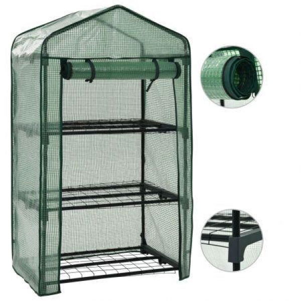 3-Tier Mini Greenhouse 69x49x125 Cm