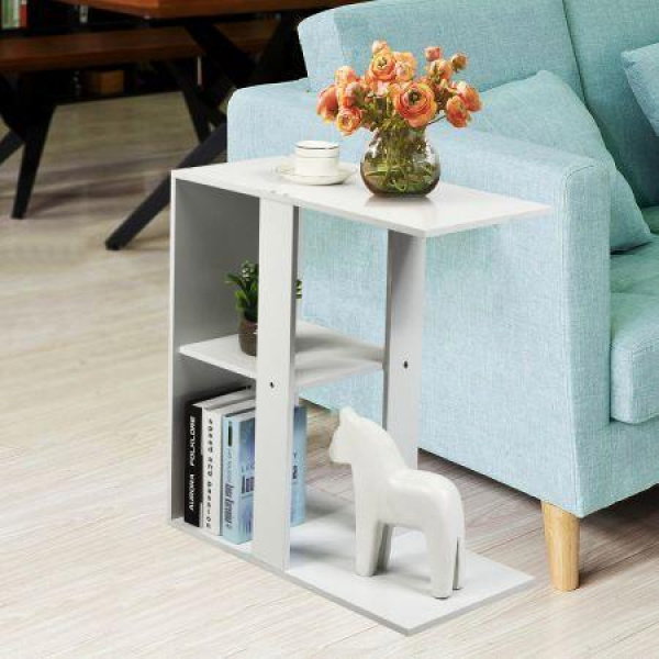 3-tier Side Table With Storage Shelf For Living Room & Bedroom