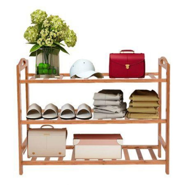 3 Tier Wooden Shoe Rack