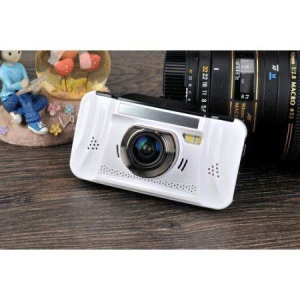 3.0-inch HD 1080P 3M Pixel Car DVR Camcorder With HDMI H.264 TV Out GT200-White + 8GB TF Card