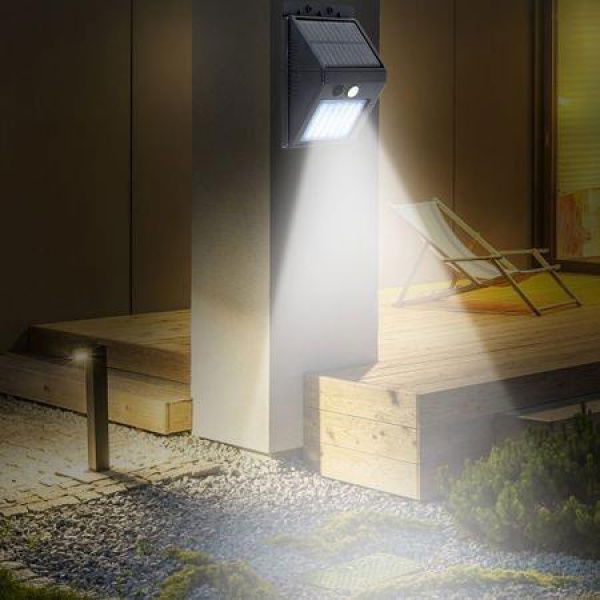 30 LEDs IP64 Separable Solar Motion Sensor Wall Light For Garden Doorplate