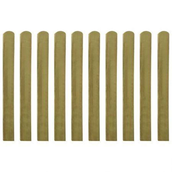 30 pcs Impregnated Fence Slats Wood 100 cm