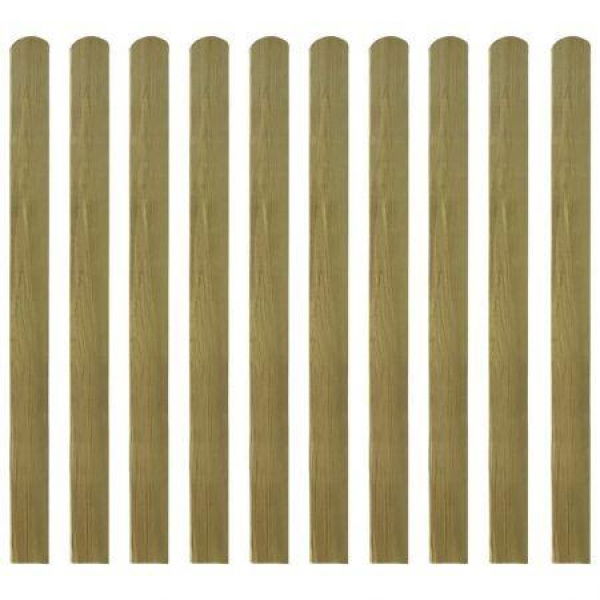 30 pcs Impregnated Fence Slats Wood 120 cm