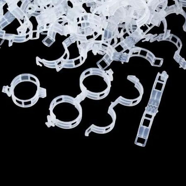 300 Pcs Plant Support Clips,Plastic Clips for Securing Plants,Tomato Vine Clips,Plant Fixing Clips,Garden Clips,White