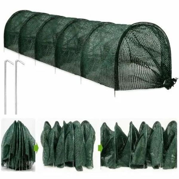300*45*45cm Greenhouse Protection from Sun Heat Garden Tunnel Shade Net Cover with Quick-Release Technology Row Covers for Vegetables Plant Cover from Sun