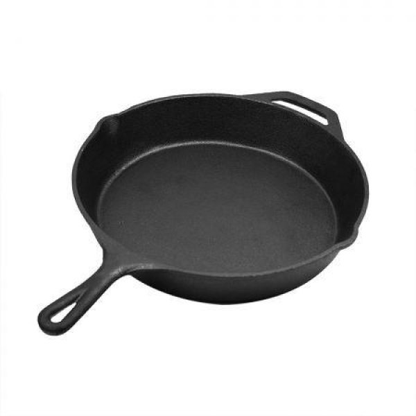 30 Cm Cast Iron Skillet / Fry Pan 12-inch Pre-Seasoned Oven Safe Cooktop & BBQ.
