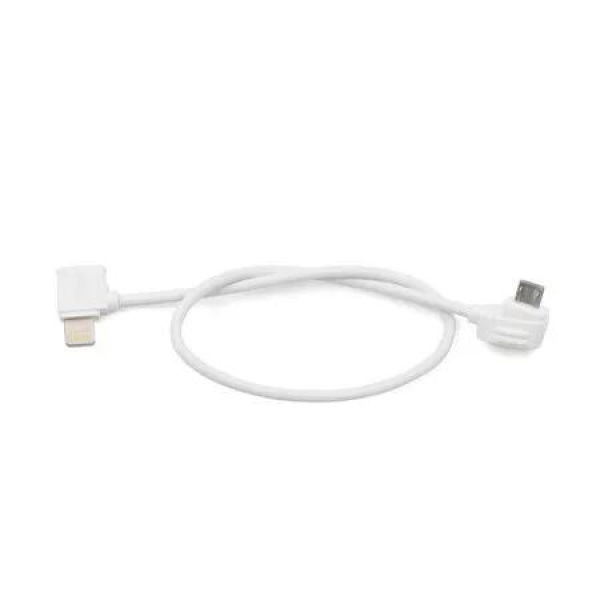 30CM Micro-AB to iOS Remote Controller Cable for DJI Mavic Mini, SE, Air, Pro Platinum, Mavic 2 Pro Zoom, RC Phone Data Cord(iOS Connector)