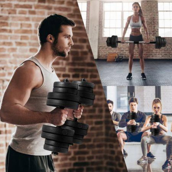 30 Kg Free Weight Dumbbell Set With Grip For Gym & Home.