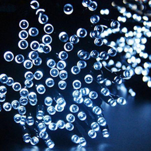 30M 300LED String Solar Powered Fairy Lights - Cool White