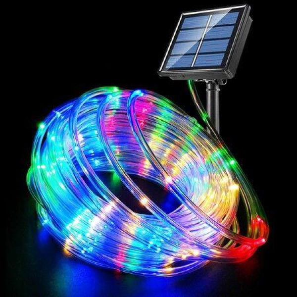 32m 301LED Solar Fairy String Tube Lights For Party Garden Yard Colorful