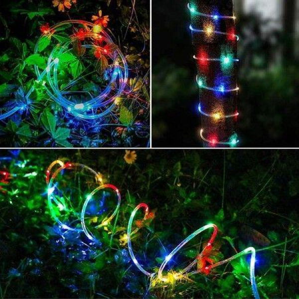 32M Solar Rope Light 300 Copper Fairy String Lights for Garden Party Wedding Christmas Holiday Decorations