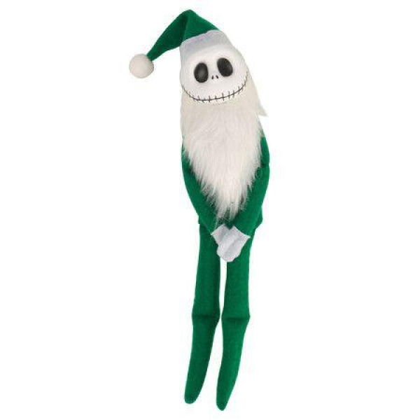 34cm Christmas Skull Elf Behaving Badly Plush Toy | Elfette Novelty Long Bendy Naughty Girl Christmas Doll COL.Green