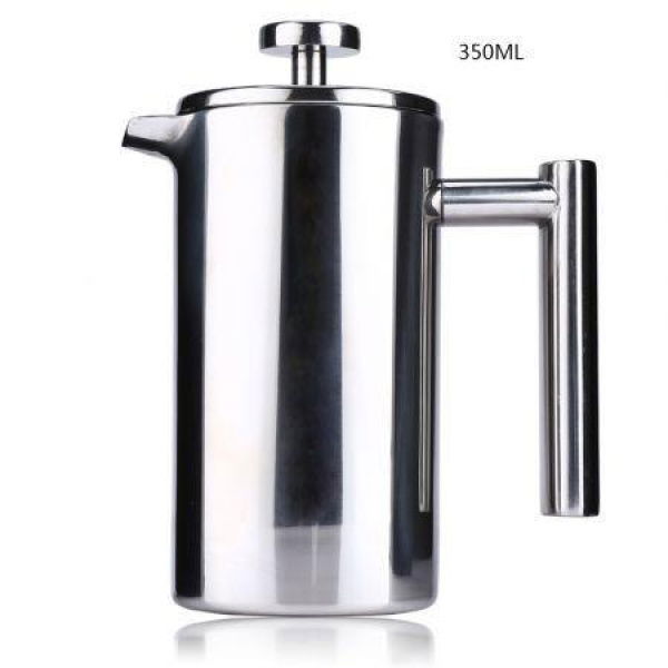 350ML Stainless Steel Insulated Coffee Tea Maker With Filter Double Wall