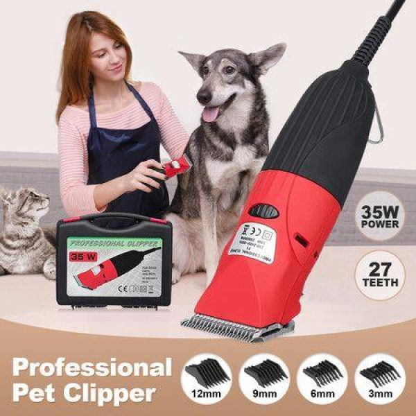 35W Electric Pet Hair Clipper Cutter Trimmer Shaver Grooming Kit for Dog Cat with 3m Power Cable