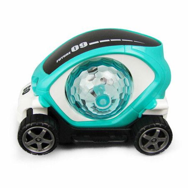 3D Electric Car Toy With Sound And Light Rotating Colorful Golf Cart Col. Blue.