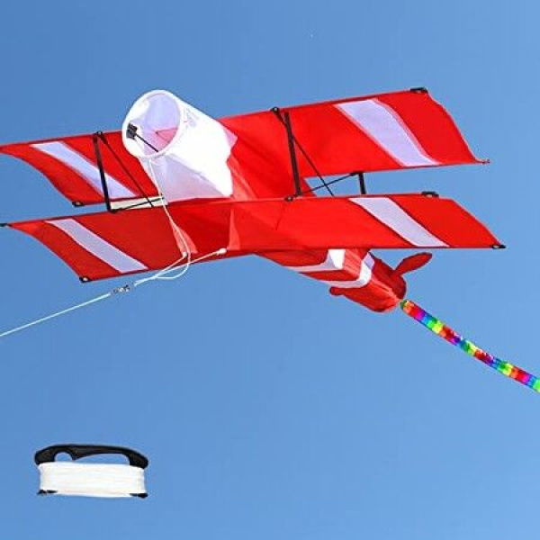 3D Plane Kite Outdoor Fun Sports DIY KiteKite With Handle 100m Line Fun Toys For Lawn Beach Garden Family Gatherings