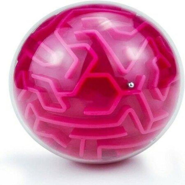 3D Puzzle Toy, Memory Maze Ball Puzzle Toy Gifts-Low Difficulty Hard Challenges Game Tiny Balls Brain Teasers Game (Red)