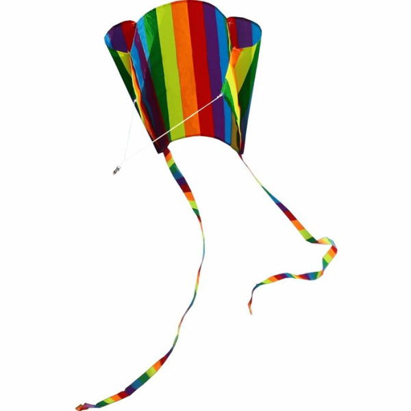 3D Rainbow Soft Parafoil Kite Easy To Fly Pocket Size 12X16X2cm Lawn Beach Garden Family Gatherings 12X16X2cm