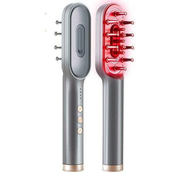 3in1 PR EMS EP Laser Hair Growth Comb Brush Easy for Hair Growth Oil Shampoo Serum Injection Multifunctional Device