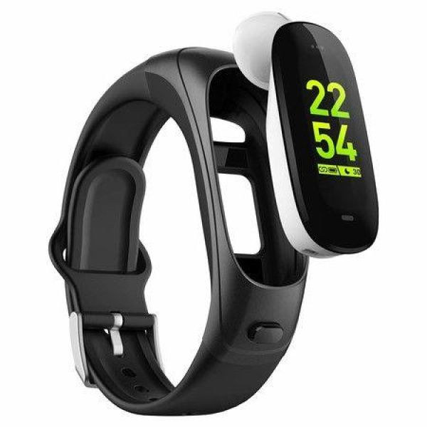 3-in-1 Smartwatch Bluetooth 5.0 Earbuds + 24/7 Heart Rate Blood Pressure Health Monitor + 6 Sports Modes Tracker