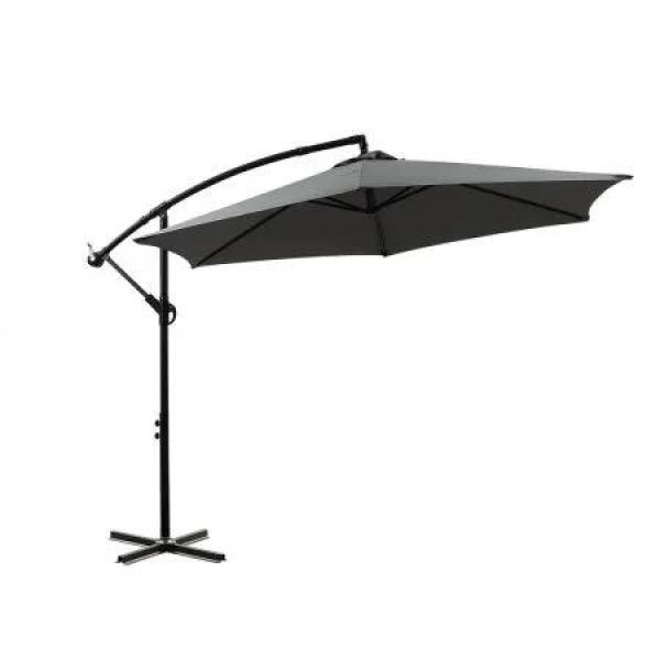 3M Outdoor Umbrella Cantilever Grey Without Base