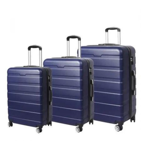 3PC Luggage sets Suitcase Navy