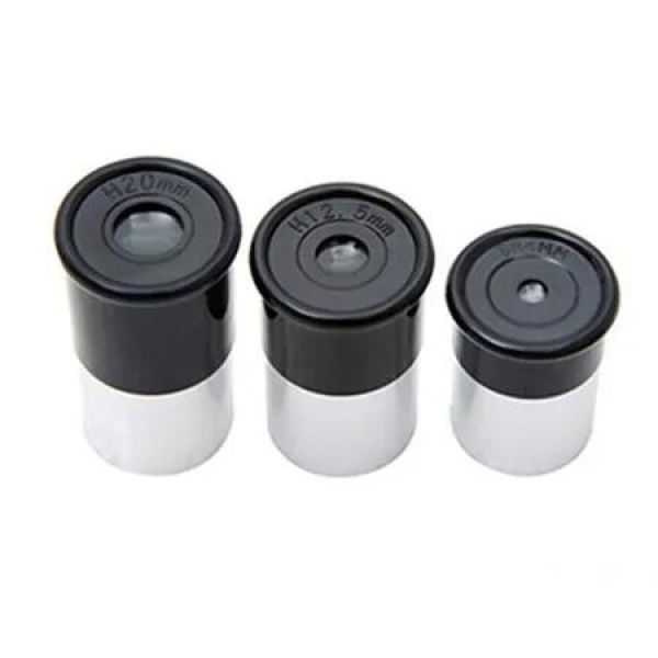 3Pcs/Set Universal 0.965inch/24.5mm Telescope Eyepiece Set H20mm H12.5mm SR4mm for Astronomy Photography Accessory Kits