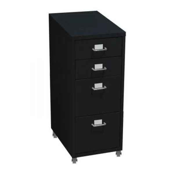 4 Drawer Office Drawers Cabinet Black