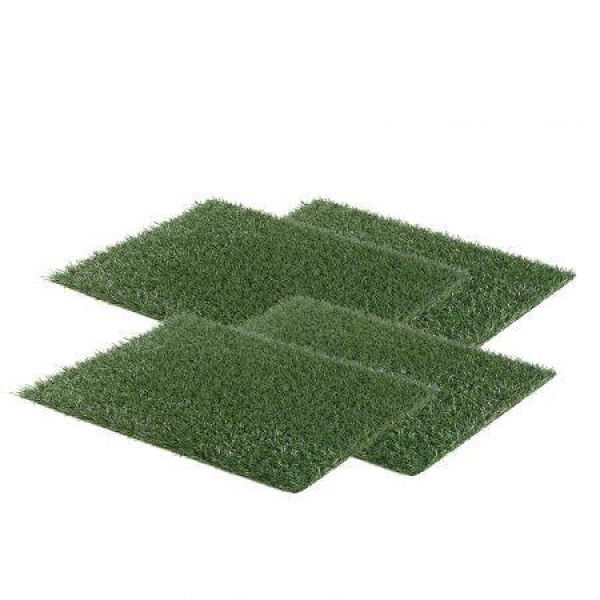 4 Grass Mats 63.5cm X 38cm For Pet Dog Potty Tray Training Toilet.