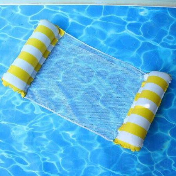 4 in 1 Monterey Hammock Pool Float, PVC Material 120 x 65 cm Yellow