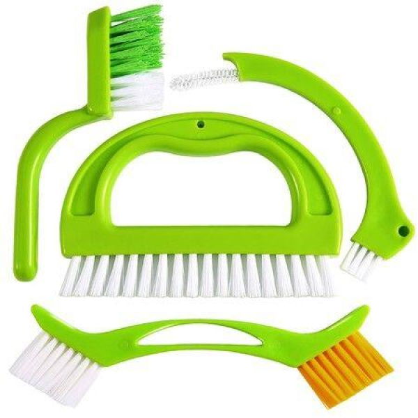 4 In 1 Value Pack Tile Grout Cleaner Brush With Nylon Bristles Great Use For Deep Cleaning Of Shower Floors Windows Bathroom Kitchen Track