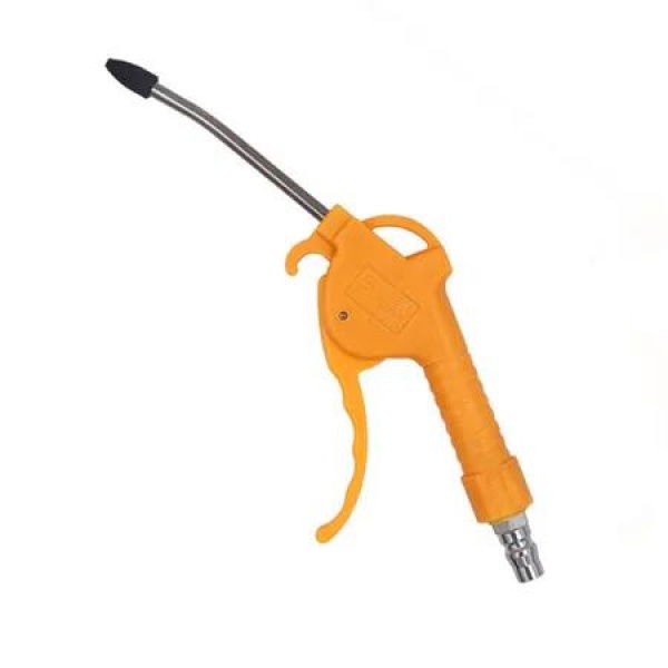 4 Inch Nozzle Air Blow Gun Stainless Steel High Pressure Dust Blower Gun with Removable Rubber Tip for Computer Hosts Car Engine