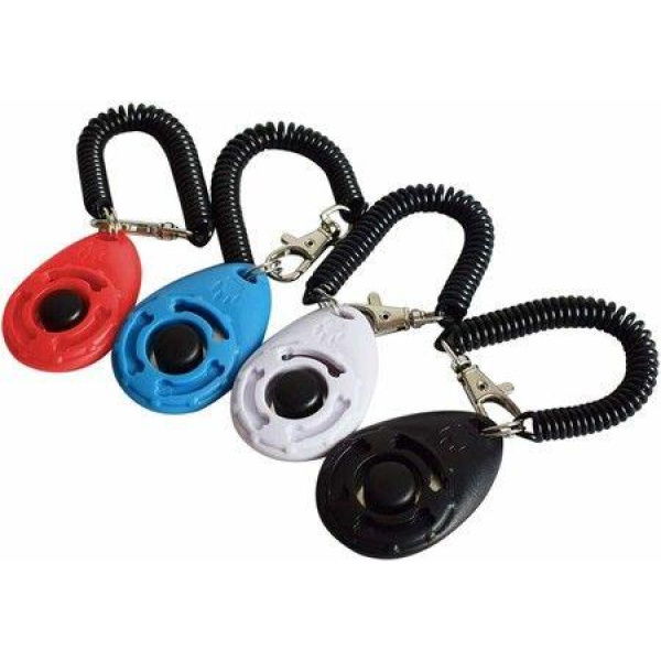 4 Pack Dog Training Clicker with Wrist Strap, Pet Training Clicker Set