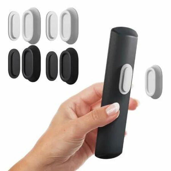 4 Pack Magnetic Remote Control Holder Wall Mount,Upgraded Silicone Remote Control Organizer Strong Adhesive TV Remote Holder Caddy Back of TV