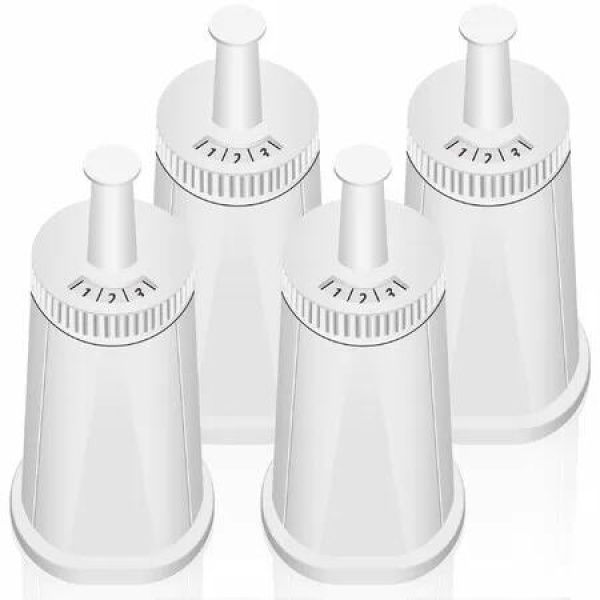 4 Pack Replacement Water Filter for Breville Espresso Machine Barista Touch Bes880,Barista Pro BES878,Oracle Touch BES990,Oracle BES980,Dual Boiler BES920 Bambino ClaroSwiss Sage