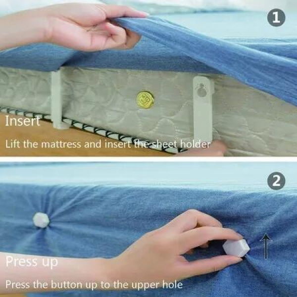 4-Pack Sheet Holders: The Revolutionary Way to Keep Sheets Securely in Place on Mattress