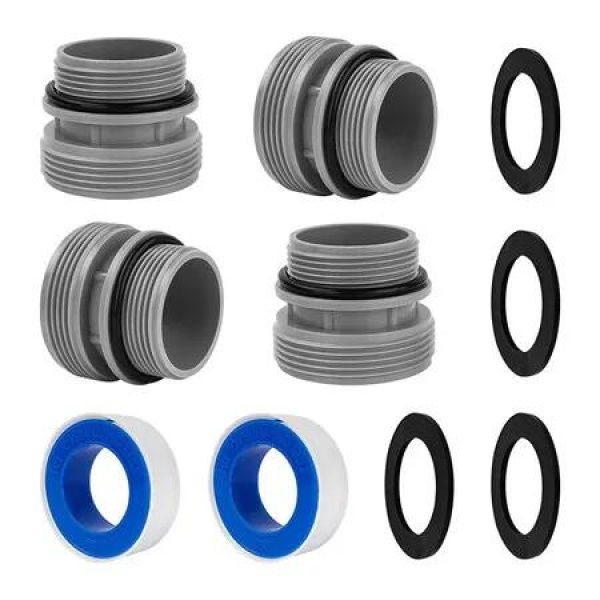 4 Pcs Hose Conversion Adapters Kit Compatible With Intex Coleman 4560 40mm to 1.5 Inch Conversion Kit for Hayward Intex Pool Hose Connector Pool Pump