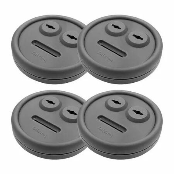 4 Pcs Thermometer and Probe Grommet for BBQ Grill, Compatible with Weber 85037 Smokey Mountain Cookers, and Other Grills DIY Sensor Port