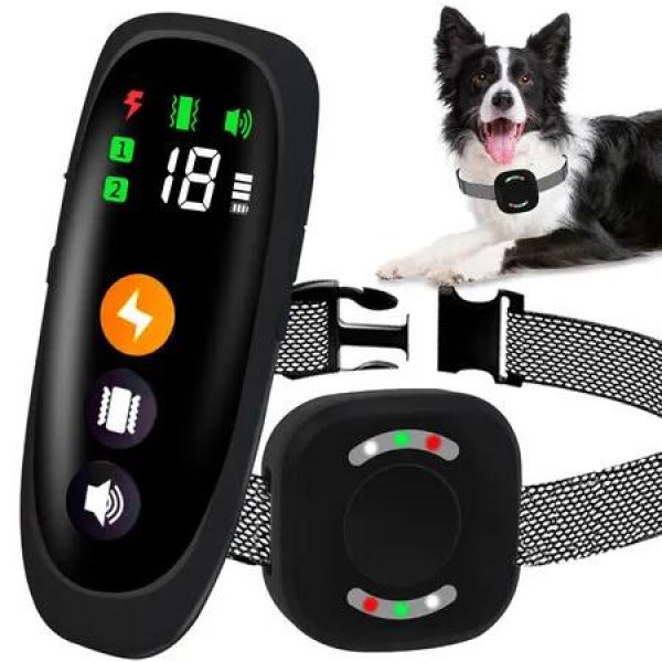 4 Safe Training Modes Dog Training Collar, 800M Dog Collar with Remote (for 8-120lbs Dogs),For Different Size Dogs
