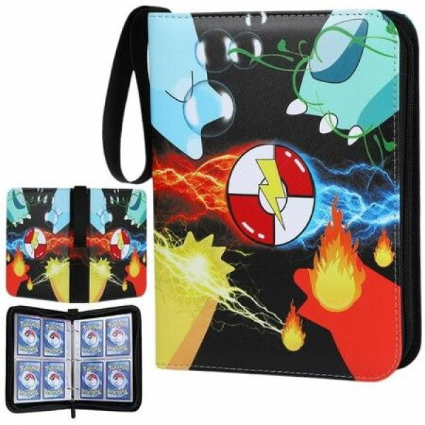 400 Cards Case Binder Pokemon Card TCG Game Cards PU Leather Collection Holder Pocket Folder Gift For Kids