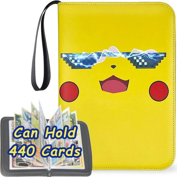 400 Cards PU Leather Pokemon Album Book Collection Holder Pocket AnimeBinder Folder Gift For Kids 24X18CM