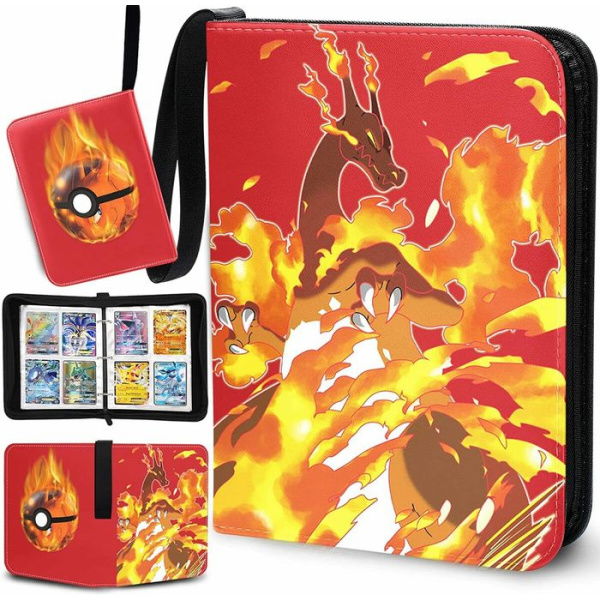 400cards Sport Pokemon Cards PU Leather Album Book Cartoon Anime Game Card EX GX Collectors Folder Holder 8 Pockets 50 Pages