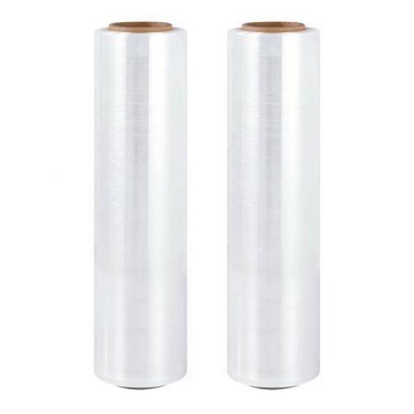 400m 2pcs Stretch Film Shrink Wrap Rolls Protect Package Material Home Warehouse